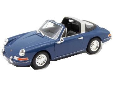 Porsche 911 Targa Blue Soft Rear Window Up 1:24 Scale Diecast Car – Welly-Welly-Diecast Model Centre