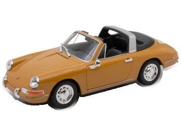 Porsche 911 Targa Dark Yellow Soft Rear Window Down 1:24 Scale Diecast Car – Welly-Welly-Diecast Model Centre