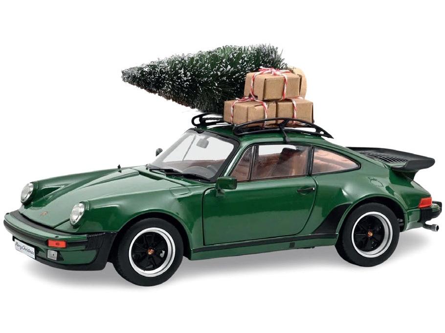 Porsche 911 Turbo 3.3 Green Christmas 1980 1:18 Scale Diecast Model Car – Norev-Norev-Diecast Model Centre