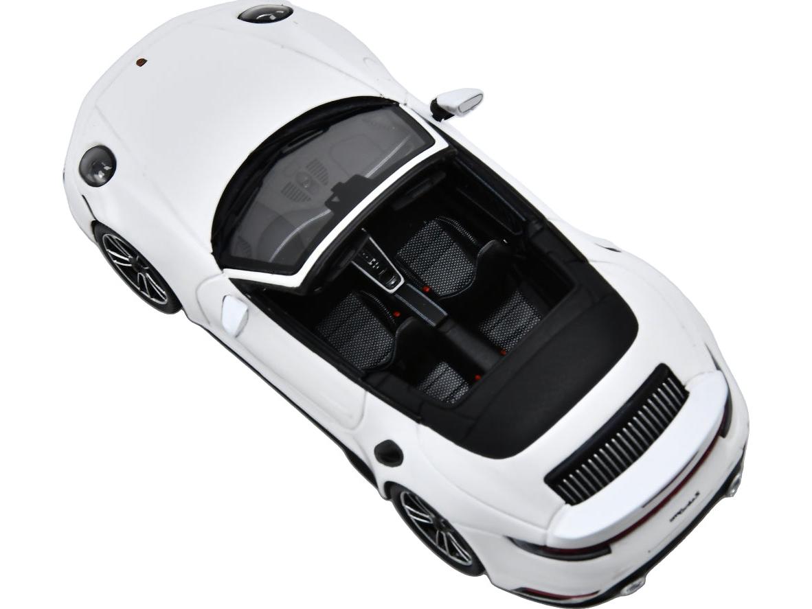 Porsche 911 Turbo S (992) Cabriolet White 1:43 Scale Resin Car – Spark-Spark-Diecast Model Centre