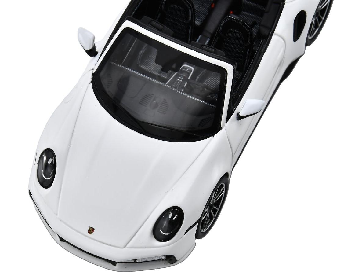 Porsche 911 Turbo S (992) Cabriolet White 1:43 Scale Resin Car – Spark-Spark-Diecast Model Centre