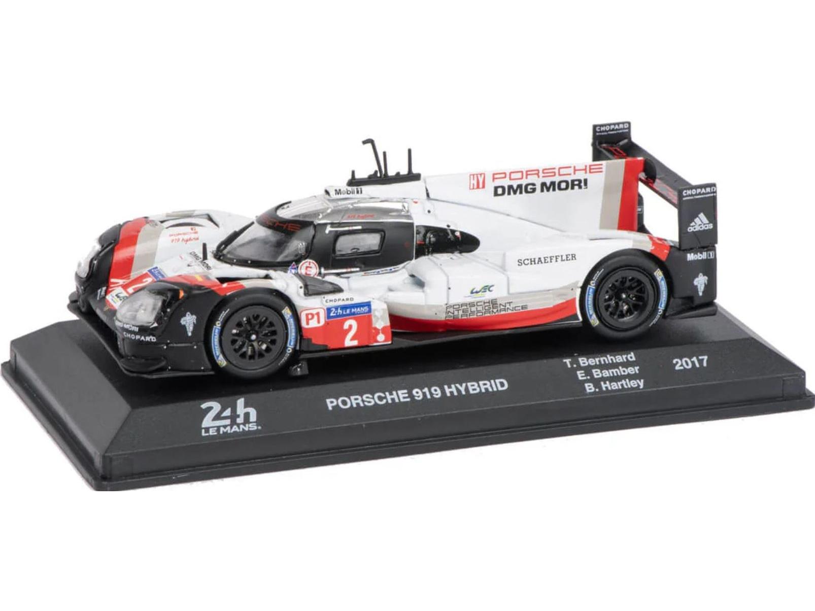 Porsche 919 Hybrid #2 Bamber Bernhard Hartley 24H Le Mans 2017 1:43 Scale Diecast Model-Unbranded-Diecast Model Centre
