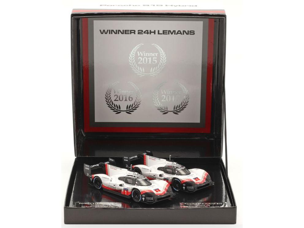 Porsche 919 Hybrid #2 Tribute Set Record Laps Nurburgring and Spa 2018 1:43 Scale IXO Diecast Model Car-IXO-Diecast Model Centre