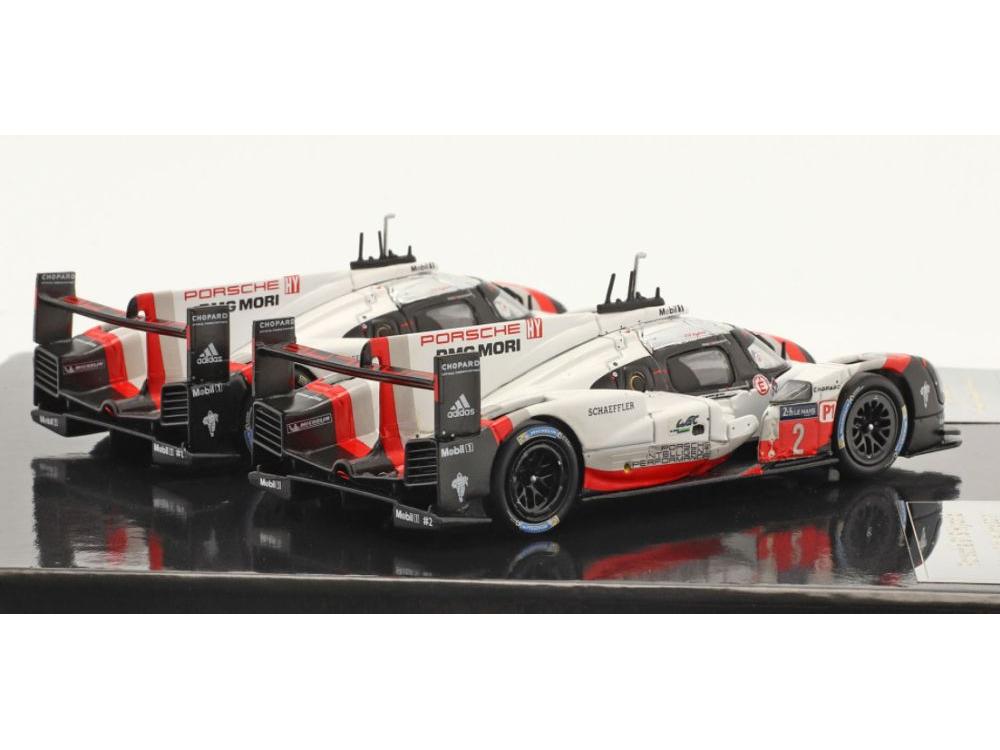 Porsche 919 Hybrid Winner 24h Le Mans 2017 2 Car Set 1:43 Scale IXO Diecast Model Car-IXO-Diecast Model Centre