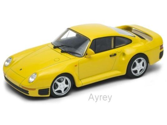 Porsche 959 Yellow 1:24 Scale Welly Diecast Model-Welly-Diecast Model Centre