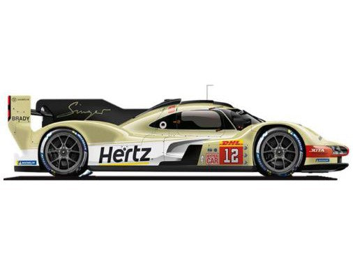 Porsche 963 #12 Hertz Team Jota - 1:43 Scale Model Car-Bburago-Diecast Model Centre