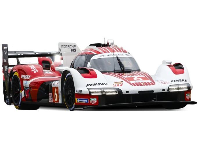 Porsche 963 LMDh White Campbell/Estre Vanthoor #6 Le Mans 2025 1:18 Scale Solido Diecast Model Car-Solido-Diecast Model Centre