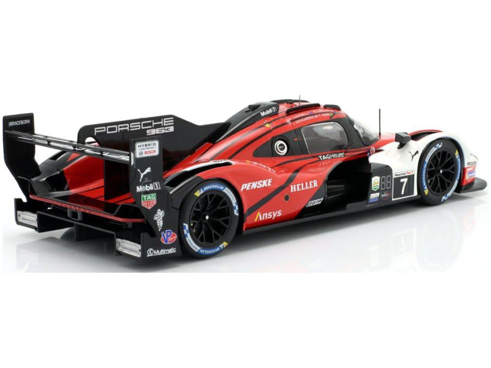 Porsche 963 Penske Motorsport 24h Daytona 2024 Winner #7 Cameron/Nasr/Campbell/Newgarden 1:18 Scale Diecast Model Car – IXO-IXO-Diecast Model Centre