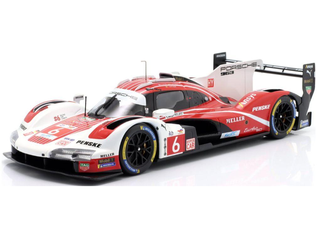 Porsche 963 Penske Motorsport 24h Le Mans 2024 4th #6 Estre/Lotterer/Vanthoor 1:18 Scale Diecast Model Car – IXO-IXO-Diecast Model Centre