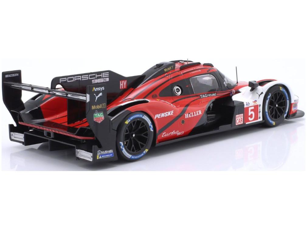 Porsche 963 Penske Motorsport 24h Le Mans 2024 6th #5 Campbell/Christensen/Makowiecki 1:18 Scale Diecast Model Car – IXO-IXO-Diecast Model Centre