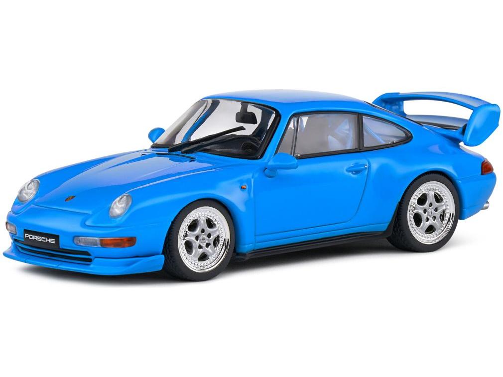 Porsche 993 RS Clubsport Blue 1:43 Scale Solido Diecast Model-Solido-Diecast Model Centre