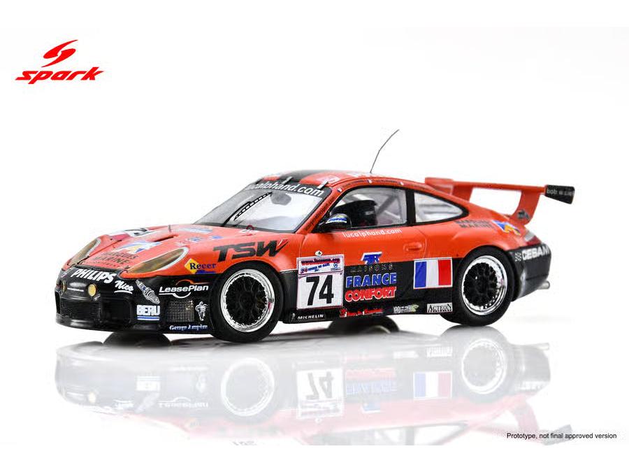 Porsche 996 GT3-R #74 17th Le Mans 24H 2001 L Alphand/M Ligonnet/L Marques 1:43 Scale Resin Car – Spark-Spark-Diecast Model Centre