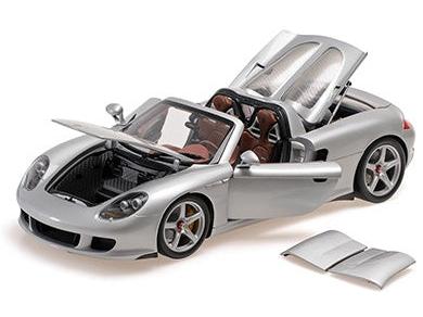 Porsche Carrera GT 2003 Silver 1:18 Scale Diecast Car – Minichamps-Minichamps-Diecast Model Centre