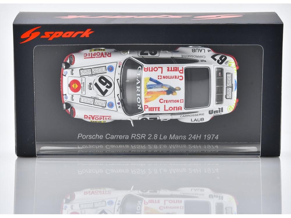Porsche Carrera RSR #67 Le Mans 24H 1974 W. Vollery/E. Chapuis/R. Dorchy 1:43 Scale Resin Car – Spark-Spark-Diecast Model Centre