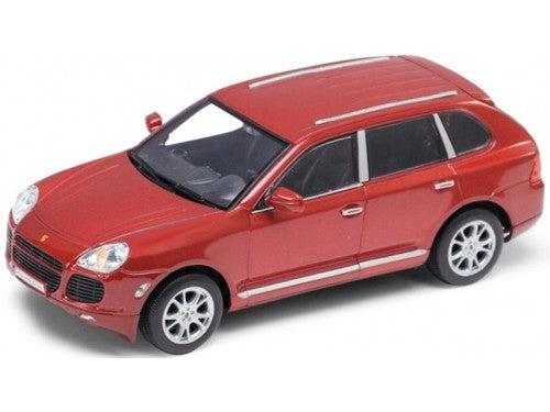 Porsche Cayenne Turbo Dark Red 1:24 Scale Welly Diecast Model-Welly-Diecast Model Centre