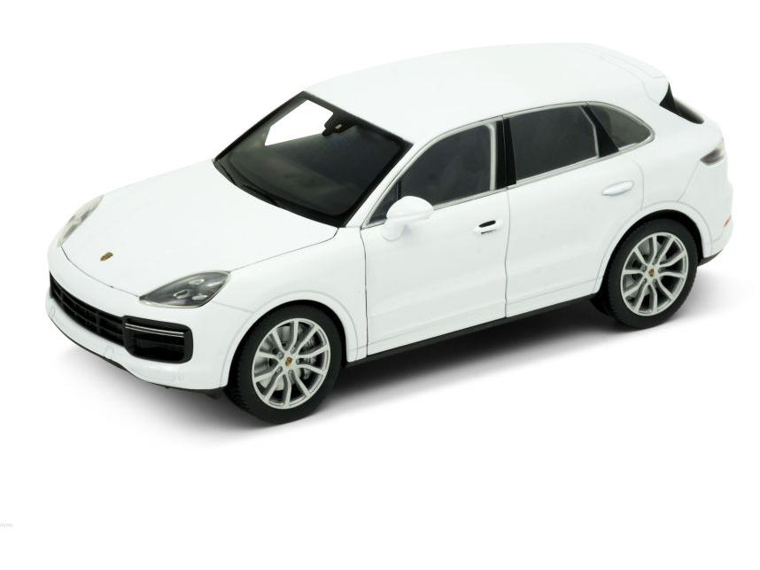 Porsche Cayenne Turbo White 1:24 Scale Welly Diecast Model-Welly-Diecast Model Centre