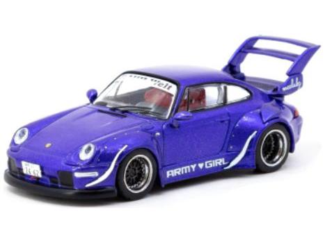 Porsche RWB 993 Army Girl 1:64 Scale Tarmac Works Diecast Model Car-Tarmac Works-Diecast Model Centre