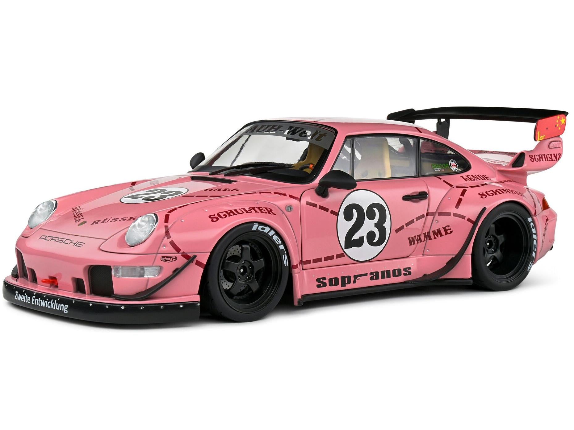 Porsche RWB Bodykit Pink Pig 2020 1:18 Scale Solido Diecast Model-Solido-Diecast Model Centre