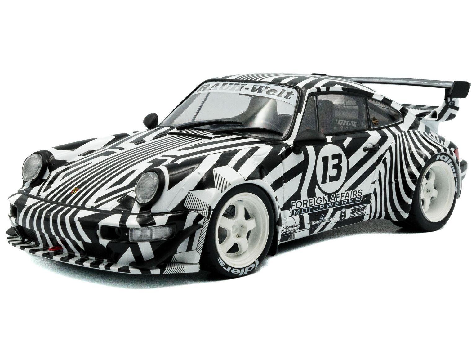 Porsche RWB Bodykit 'The Zebra' Camouflage 2022 1:18 Scale Solido Diecast Model-Solido-Diecast Model Centre