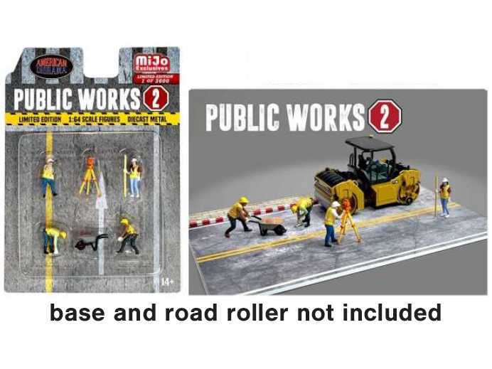 Public Works Set 2 - 1:64 Scale Model Figures-American Diorama-Diecast Model Centre