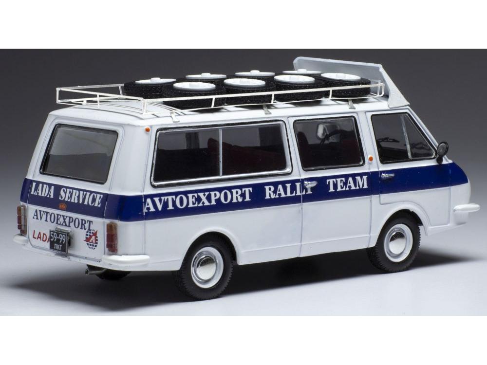 RAF 2203 Latvia Rally Service Assistance w/Roof Rack and Wheels 1:43 Scale IXO Diecast Model Van-IXO-Diecast Model Centre