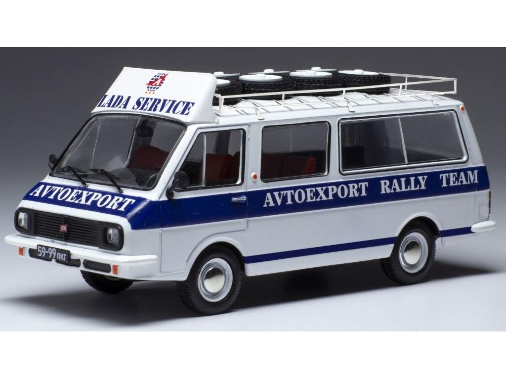 RAF 2203 Latvia Rally Service Assistance w/Roof Rack and Wheels 1:43 Scale IXO Diecast Model Van-IXO-Diecast Model Centre