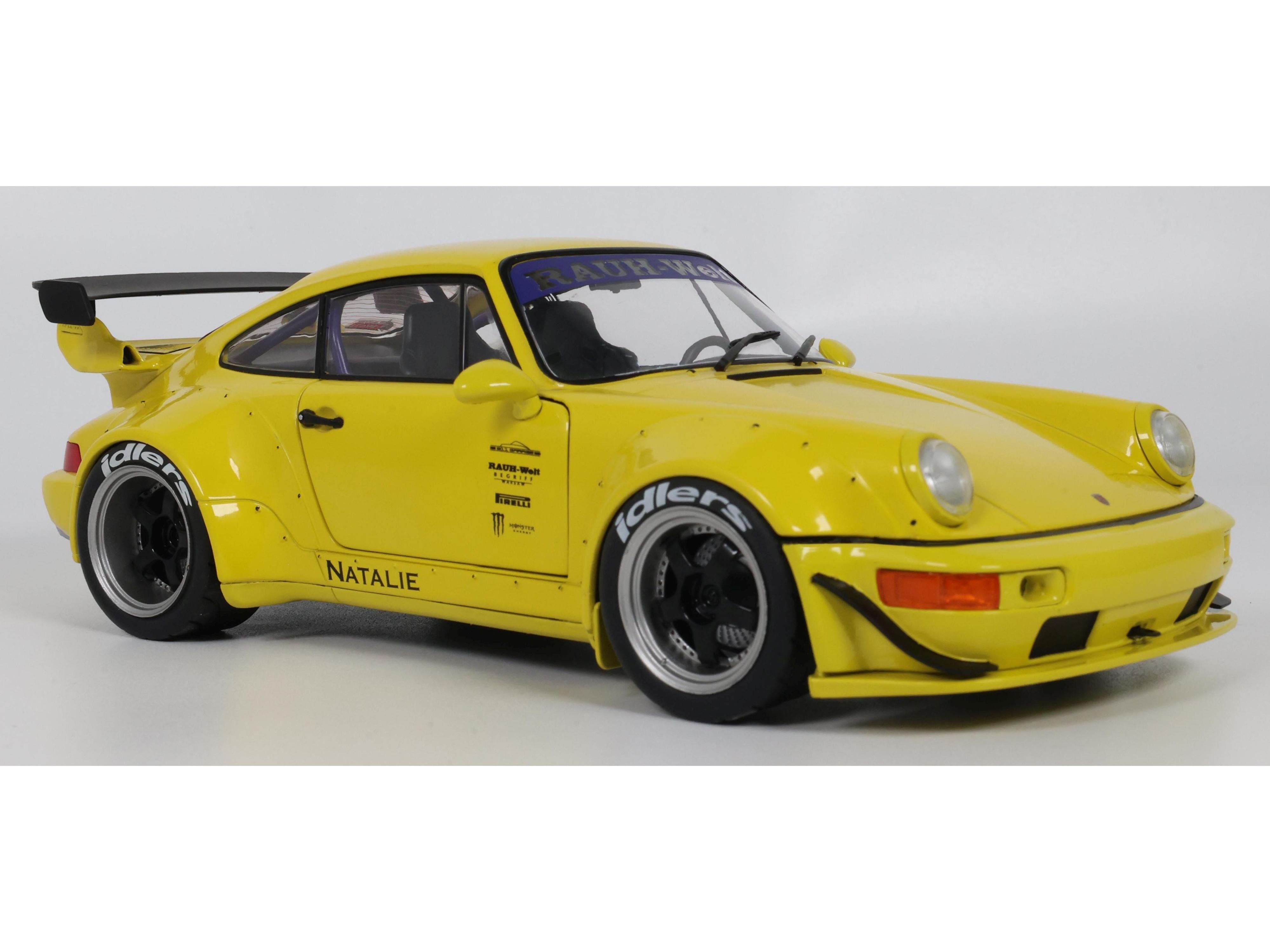 RWB Bodykit Natali Yellow 2023 1:18 Scale Solido Diecast Model Car-Solido-Diecast Model Centre