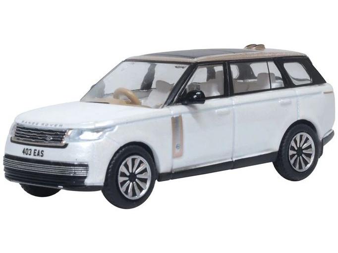 Range Rover L460 LWB SV Ice White and Cointhian Bronze 1:76 Scale Oxford Diecast Model-Oxford Diecast-Diecast Model Centre