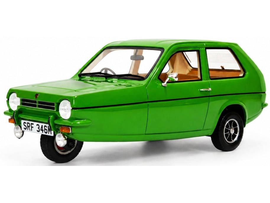Reliant Robin Mk1 1973 Green UK Exclusive - Limited Edition 100pcs 1:18 Scale Resin Car – Cult-Cult-Diecast Model Centre