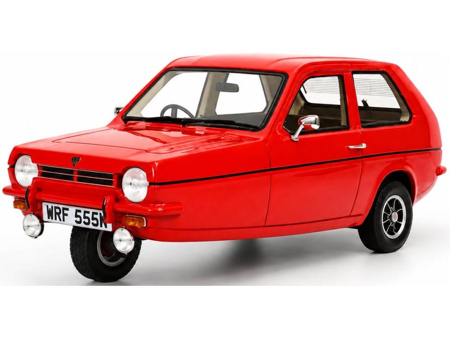 Reliant Robin Mk1 1973 Red UK Exclusive - Limited Edition 100pcs 1:18 Scale Resin Car – Cult-Cult-Diecast Model Centre