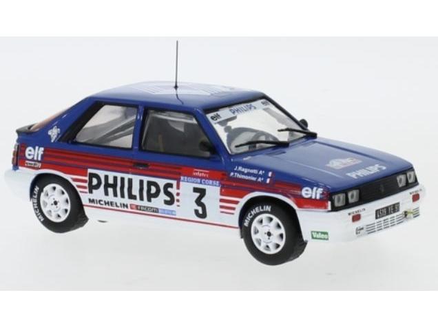 Renault 11 Turbo #3 Tour De Corse J.Ragnotti/P.Thimonier 1987 1:43 Scale IXO Diecast Model Car-IXO-Diecast Model Centre