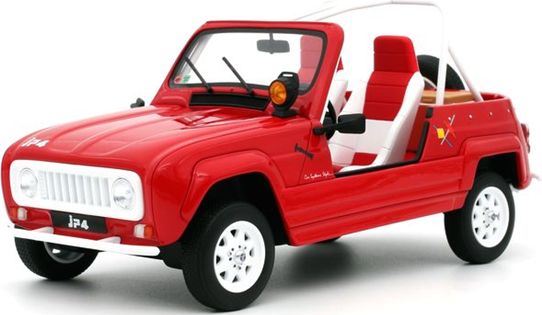 Renault 4L JP4 1987 Red 1:18 Scale OttOmobile Resin Model-OttOmobile-Diecast Model Centre