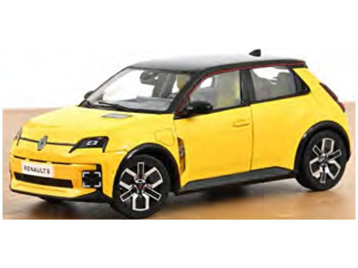 Renault 5 E-Tech 100% Electric 2024 Pop Yellow 1:18 Norev