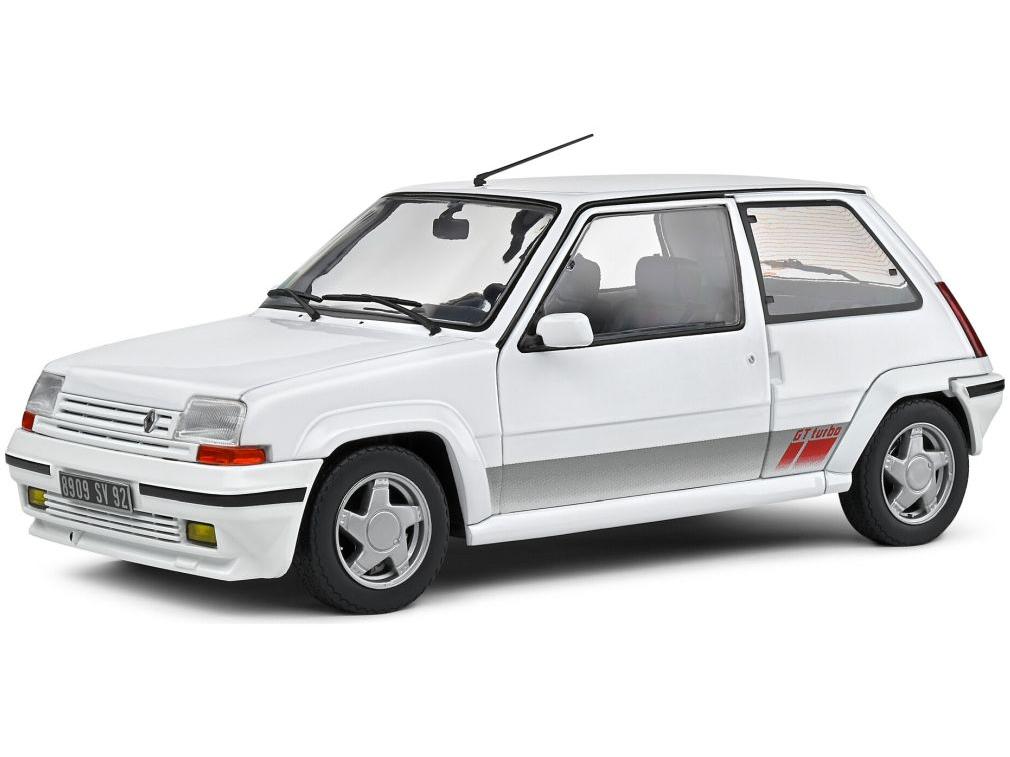 Renault 5 GT Turbo Mk2 1989 White 1:18 Scale Solido Diecast Model-Solido-Diecast Model Centre