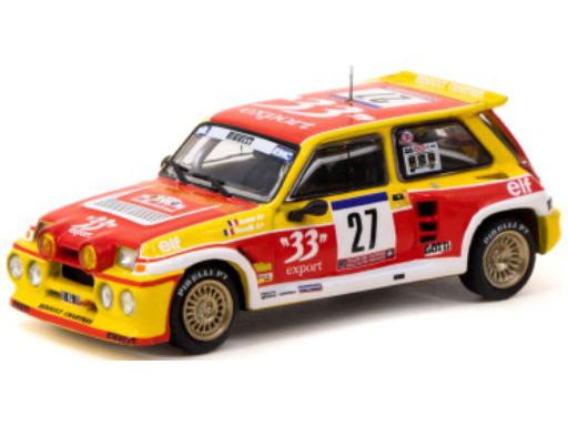 Renault 5 Maxi Turbo #27 Rallye WM Tour de Corse 1985 Didier Auriol - 1:64 Scale Diecast Model Car-Tarmac Works-Diecast Model Centre