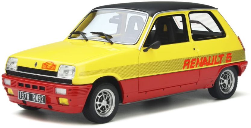 Renault 5 TS Monte Carlo Yellow/Red 1:18 Scale OttOmobile Resin Model-OttOmobile-Diecast Model Centre