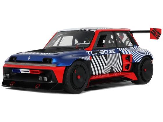 Renault 5 Turbo 3E ETech 2023 Metal Blue 1:18 Scale OttOmobile Resin Model-OttOmobile-Diecast Model Centre