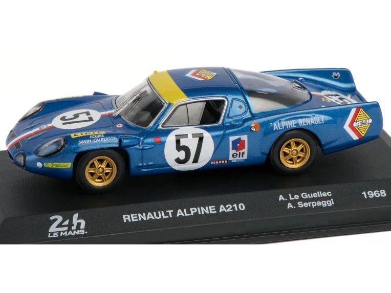 Renault Alpine A210 #57 Le Guellac Serpaggi 24H Le Mans 1968 1:43 Scale Diecast Model-Unbranded-Diecast Model Centre