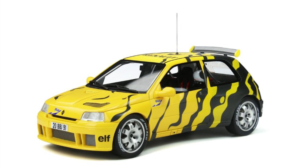 Renault Clio Maxi Presentation Black and Yellow 1:18 Scale OttOmobile Resin Model-OttOmobile-Diecast Model Centre