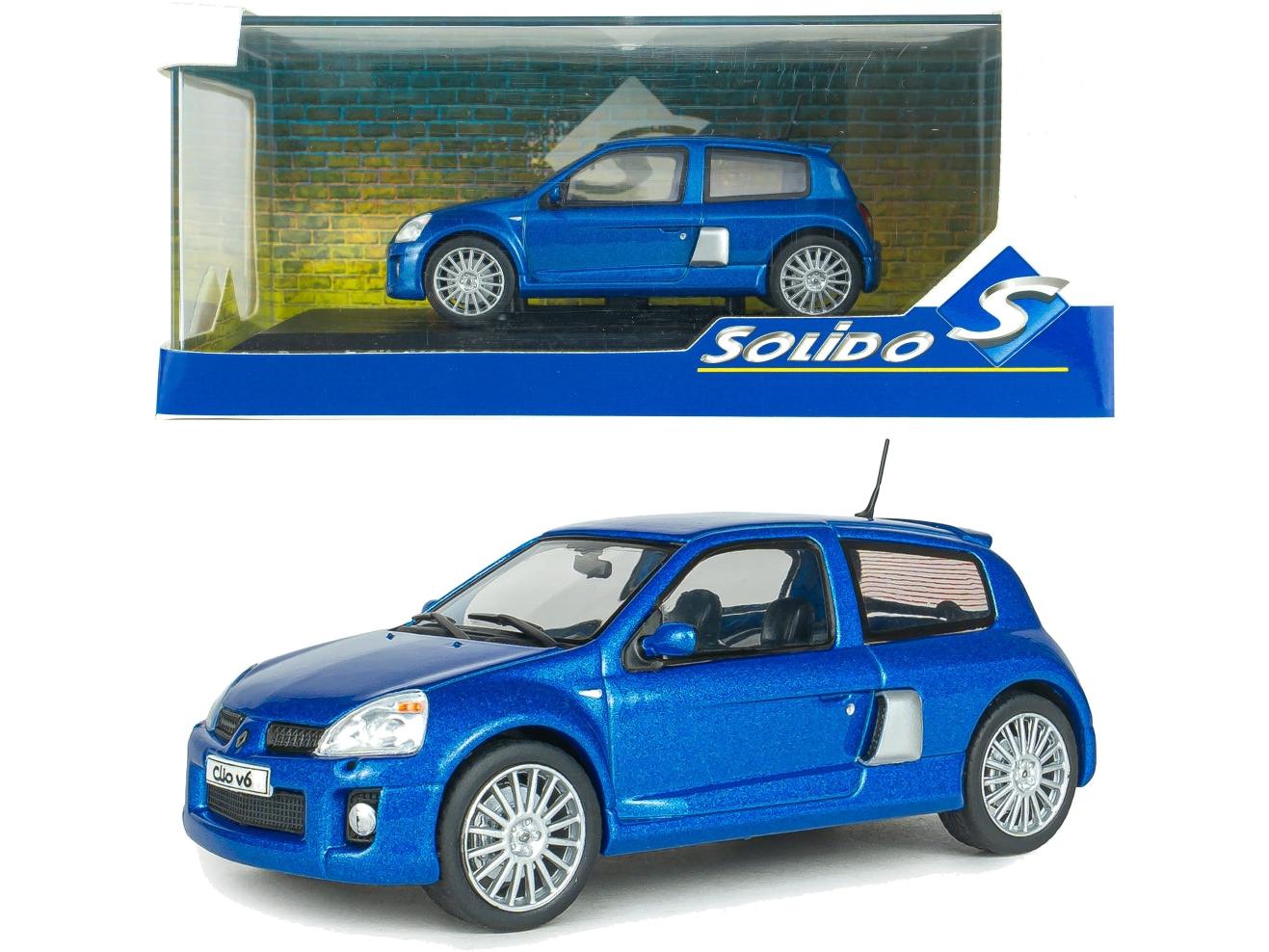 Renault Clio V6 PH.2 Bleau Iliade 2003 1:43 Scale Diecast Model Car – Solido-Solido-Diecast Model Centre