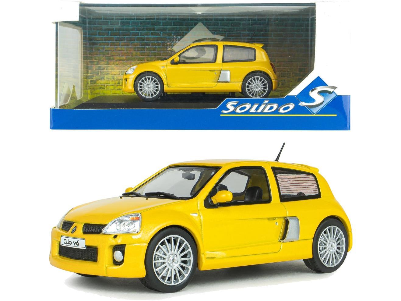 Renault Clio V6 PH.2 Jaune Sirius 2003 1:43 Scale Diecast Model Car – Solido-Solido-Diecast Model Centre