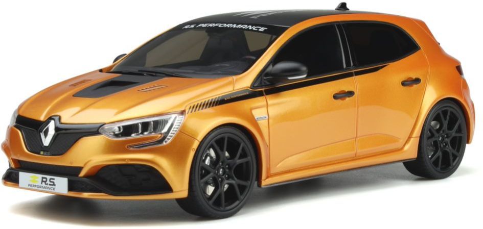 Renault Megane RS Performance Kit Orange /Black 1:18 Scale OttOmobile Resin Model-OttOmobile-Diecast Model Centre
