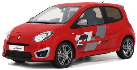 Renault Twingo RS Phase 1 2008 Red 1:18 Scale OttOmobile Resin Model-OttOmobile-Diecast Model Centre