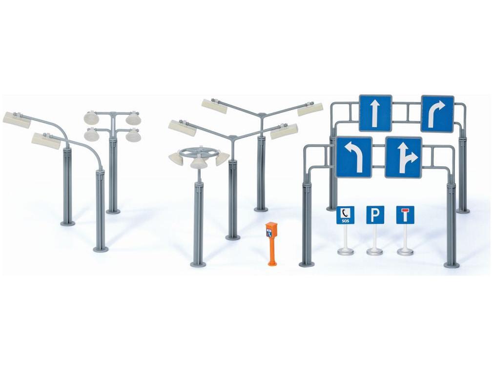 Road Signs and Street Lamps 1:50 Scale Siku-Siku-Diecast Model Centre