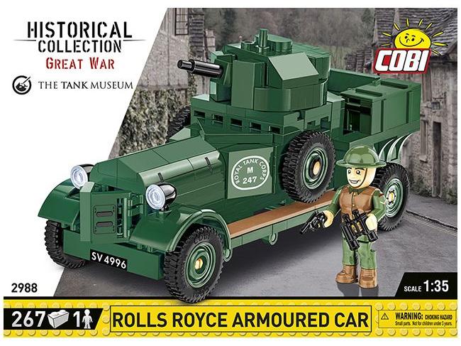 Rolls Royce Armoured Car Great War (260 pcs) Cobi Brick Build Kit-Cobi-Diecast Model Centre
