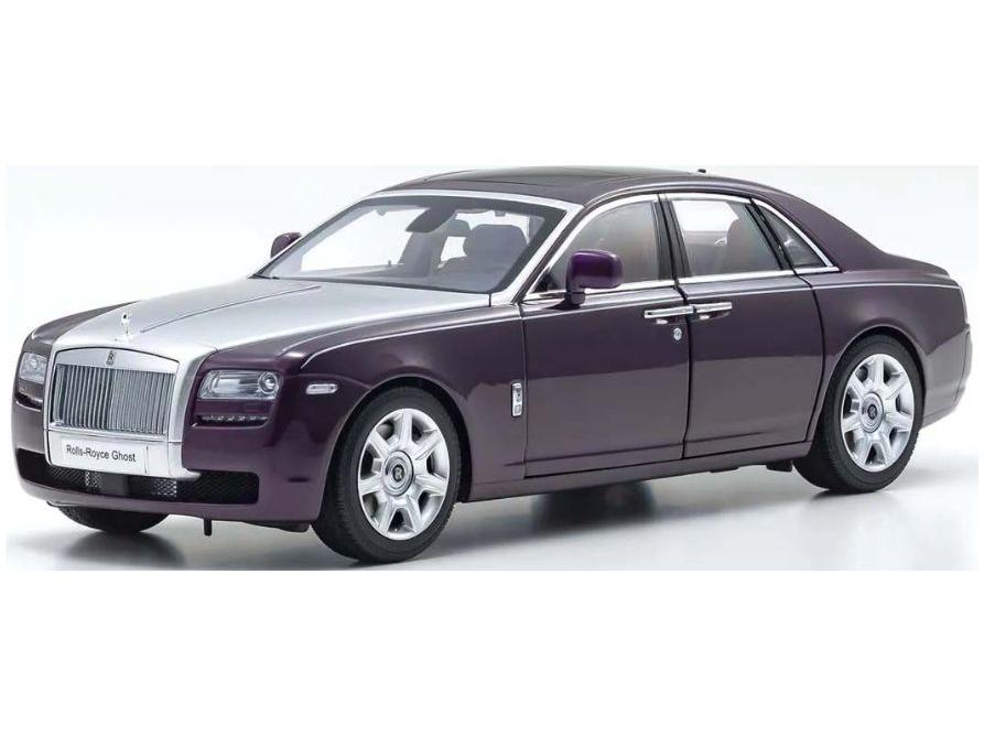 Rolls Royce Ghost 2011 Twilight Purple Silver 1:18 Scale Kyosho Diecast Model Car-Kyosho-Diecast Model Centre