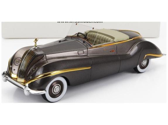 Rolls Royce Phantom III Brown/Gold Labourdette Vutotal Cabrio Open 1947 1:43 Scale Kess Resin Model-Kess-Diecast Model Centre