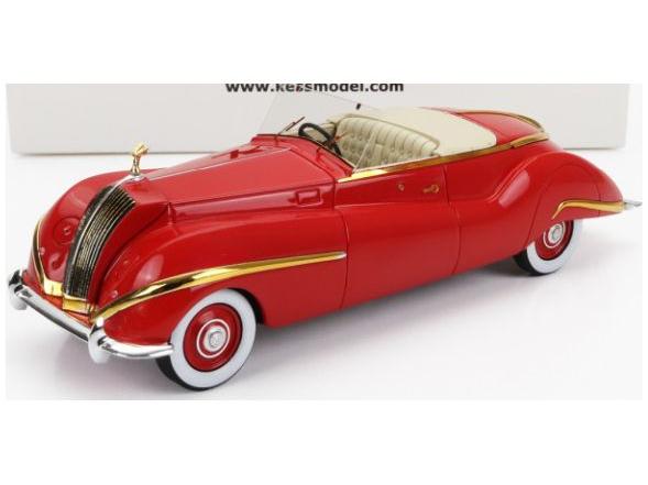 Rolls Royce Phantom III Red/Gold Labourdette Vutotal Cabrio Open 1947 1:43 Scale Kess Resin Model-Kess-Diecast Model Centre
