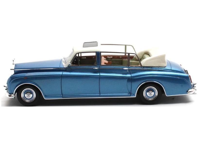 Rolls Royce Phantom VI Landaulette Blue Metallic 1973 1:43 Scale Matrix Resin Model Car-Matrix-Diecast Model Centre