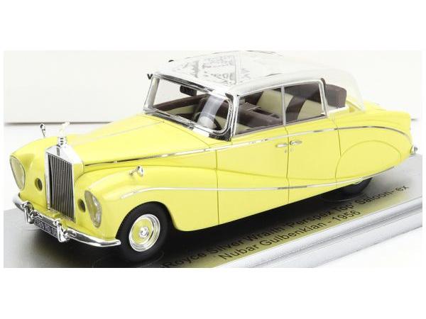 Rolls Royce Silver Wraith Yellow Perspex Top Saloon 1956 Colour Made In 1968 1:43 Scale Kess Resin Model-Kess-Diecast Model Centre